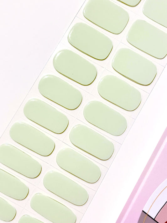 Mint Mojito Semi-Cured Gel Nail Wraps Kit image 1