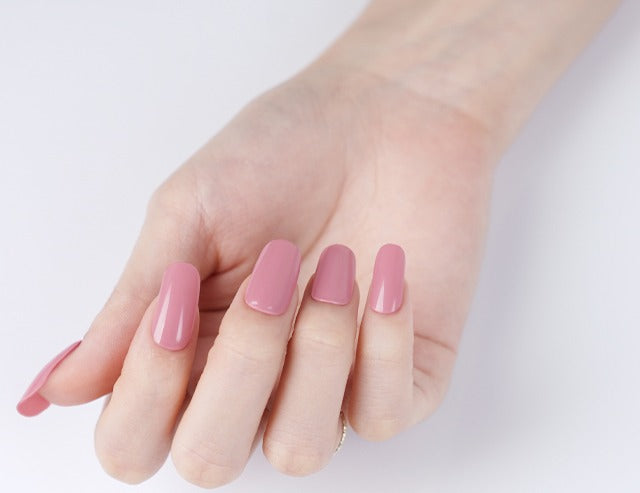 Dusty Rose Semi-Cured Gel Nail Wraps Kit image 1