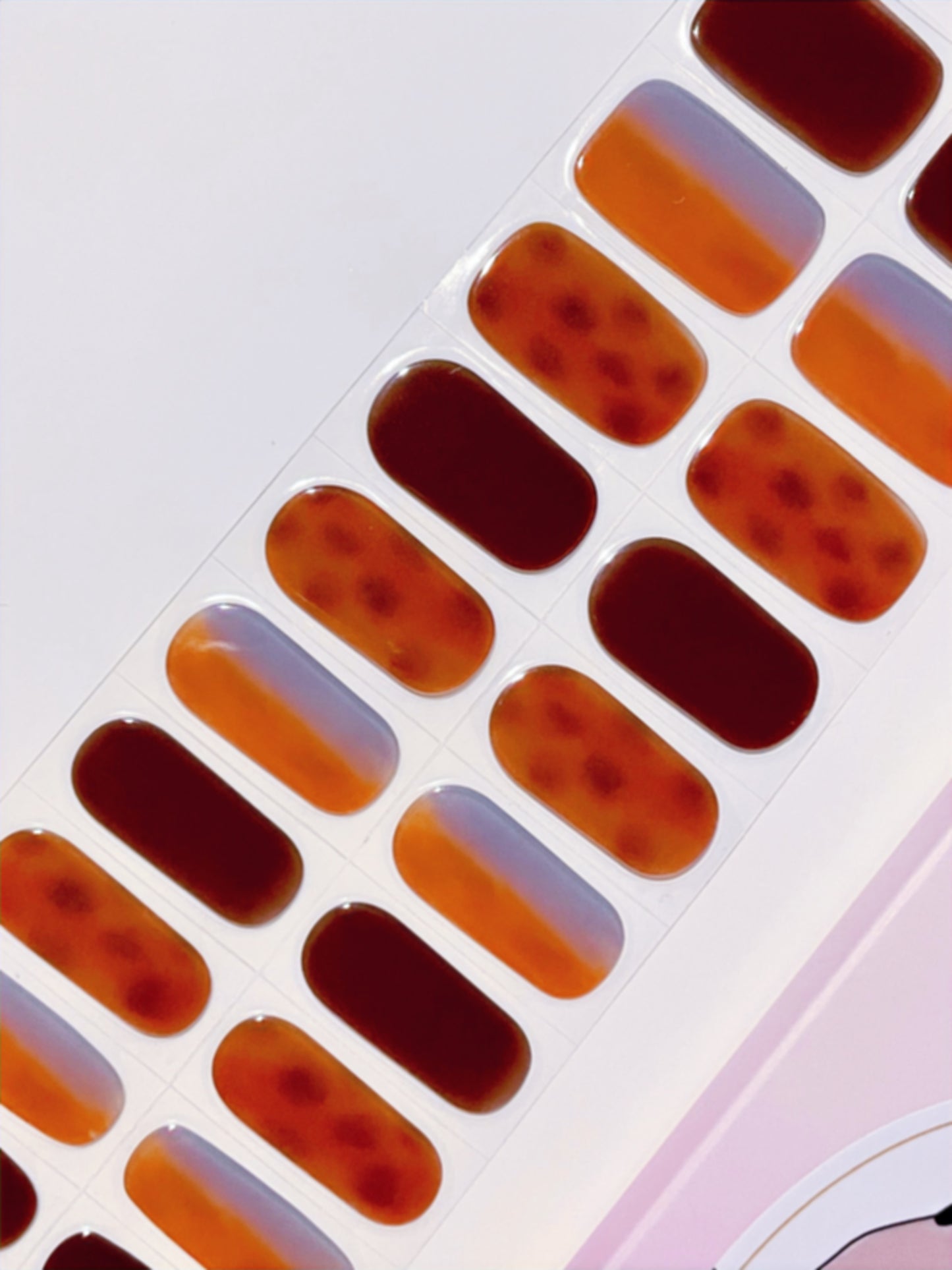 Red Leopard Semi-Cured Gel Nail Wraps Kit image 1