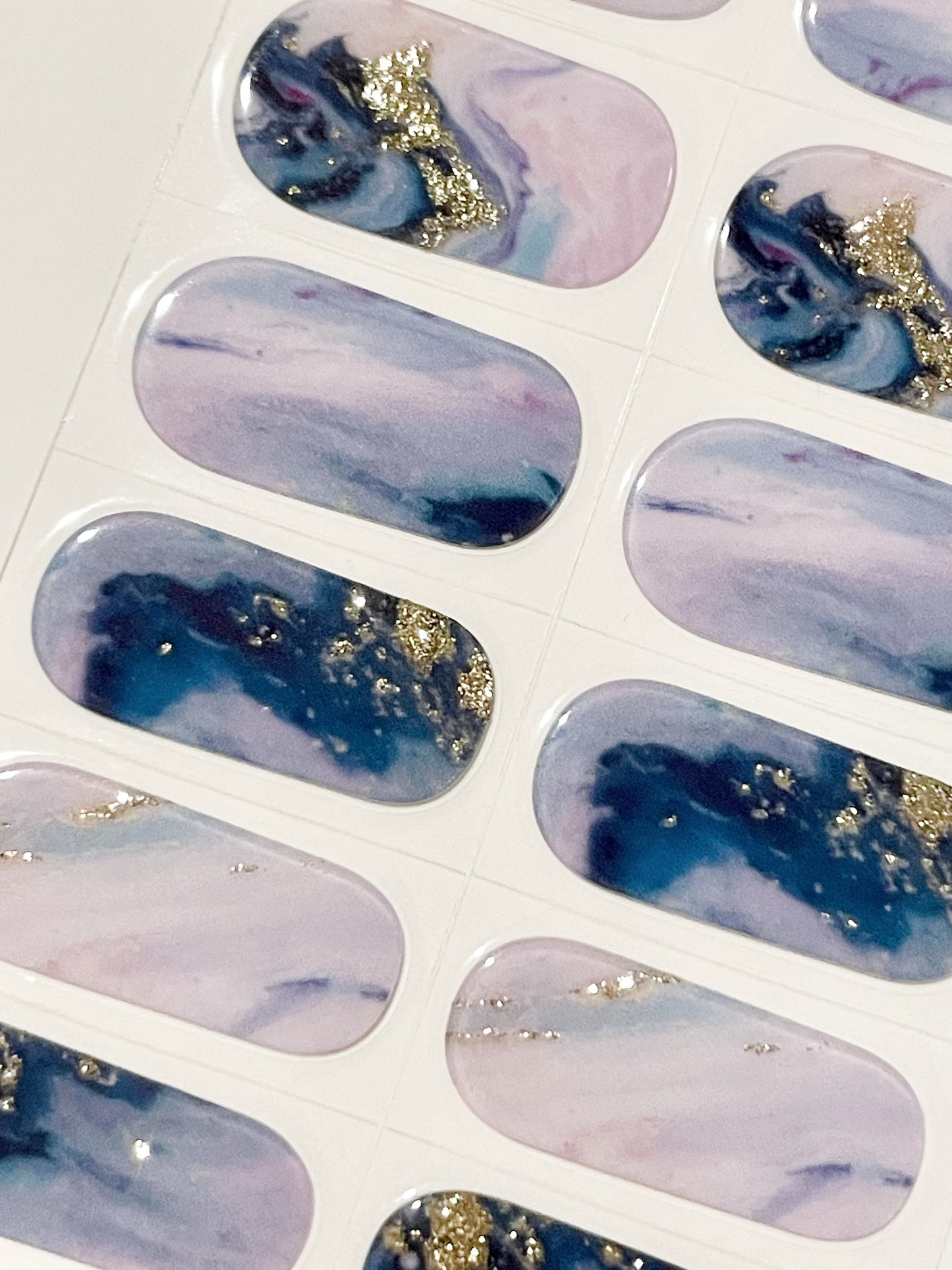 Mermaid Pool Semi-Cured Gel Nail Wraps Kit image 1