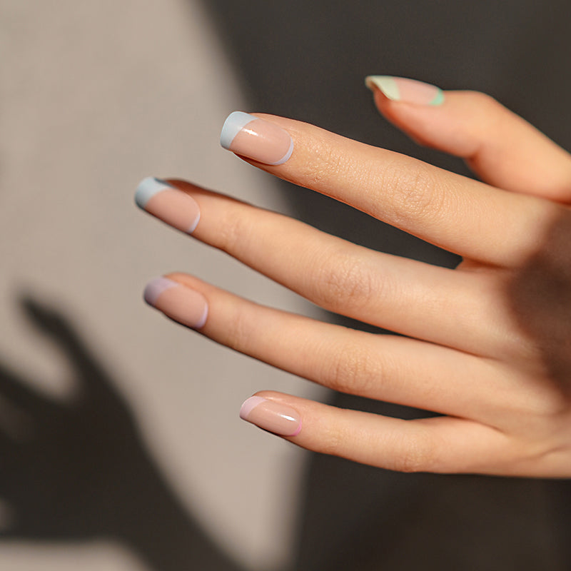 Rainbow Twist Semi-Cured Gel Nail Wraps Kit image 1