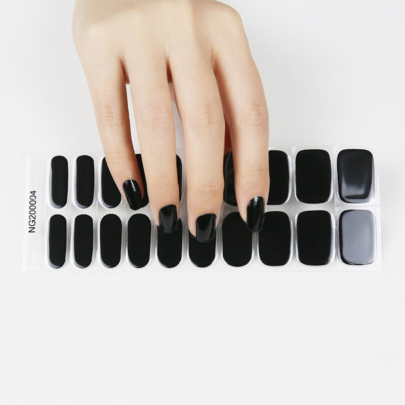 Black Widow Semi-Cured Gel Nail Wraps Kit image 1