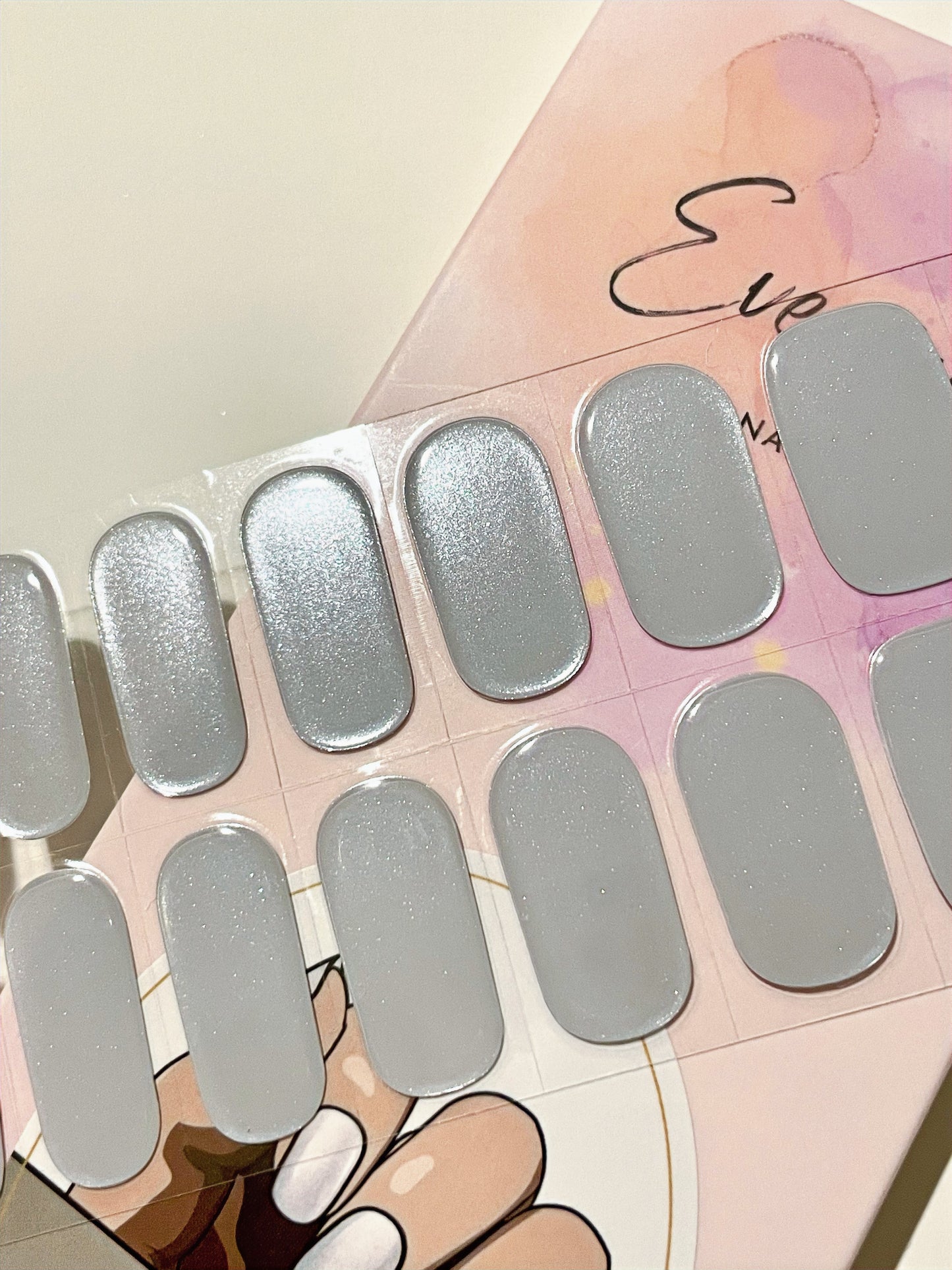 Steel the Thunder Semi-Cured Gel Nail Wraps Kit image 1