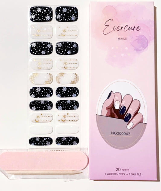 Night Sky Semi-Cured Gel Nail Wraps Kit image 0