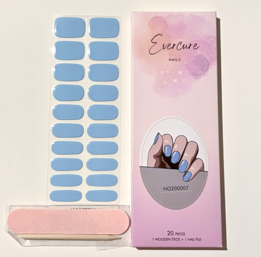 Blue Skies Semi-cured Gel Nail Wrap Kit image 0