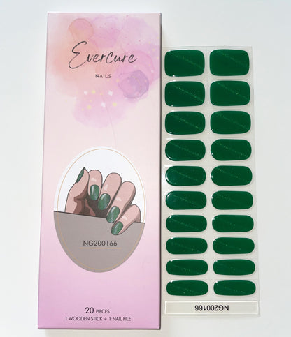 Pine Tree Semi cured Gel Nail Sticker Kit image 1