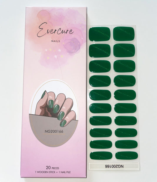 Pine Tree Semi cured Gel Nail Sticker Kit image 1