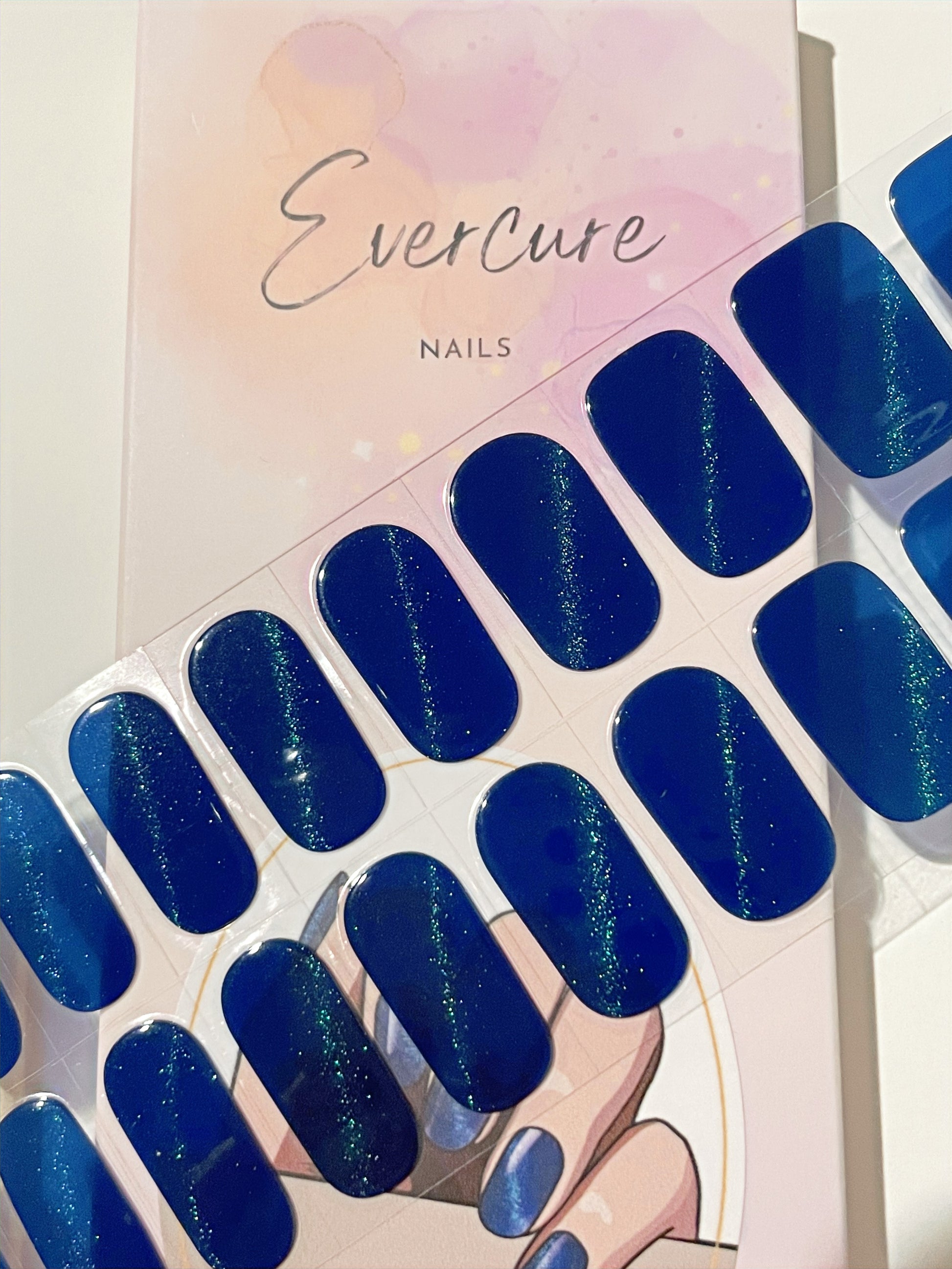 Blue Galaxy Semi-Cured Gel Nail Wraps Kit image 0