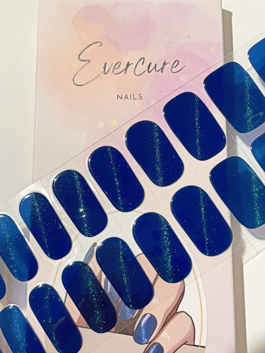 Blue Galaxy Semi-Cured Gel Nail Wraps Kit image 0