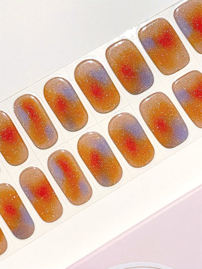 Dusk til Dawn Semi-Cured Gel Nail Wraps Kit image 1