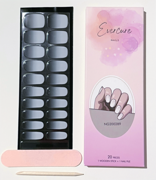 Clean Girl Semi-Cured Gel Nail Wraps Kit image 0
