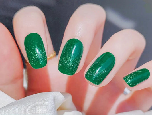Pine Tree Semi cured Gel Nail Sticker Kit image 0