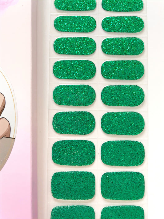 Sour Apple Semi-cured Gel Nail Wraps Kit image 0