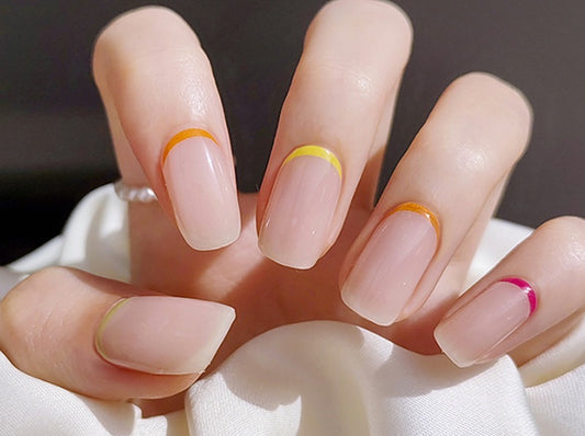 Rainbow Sliver Semi-Cured Gel Nail Wraps Kit image 0