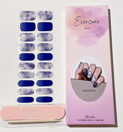 Starry Dreams Semi-Cured Gel Nail Wraps Kit image 0