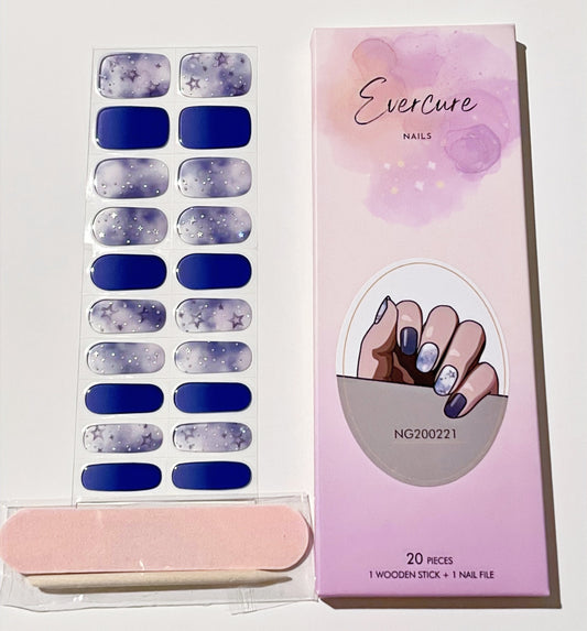 Starry Dreams Semi-Cured Gel Nail Wraps Kit image 0