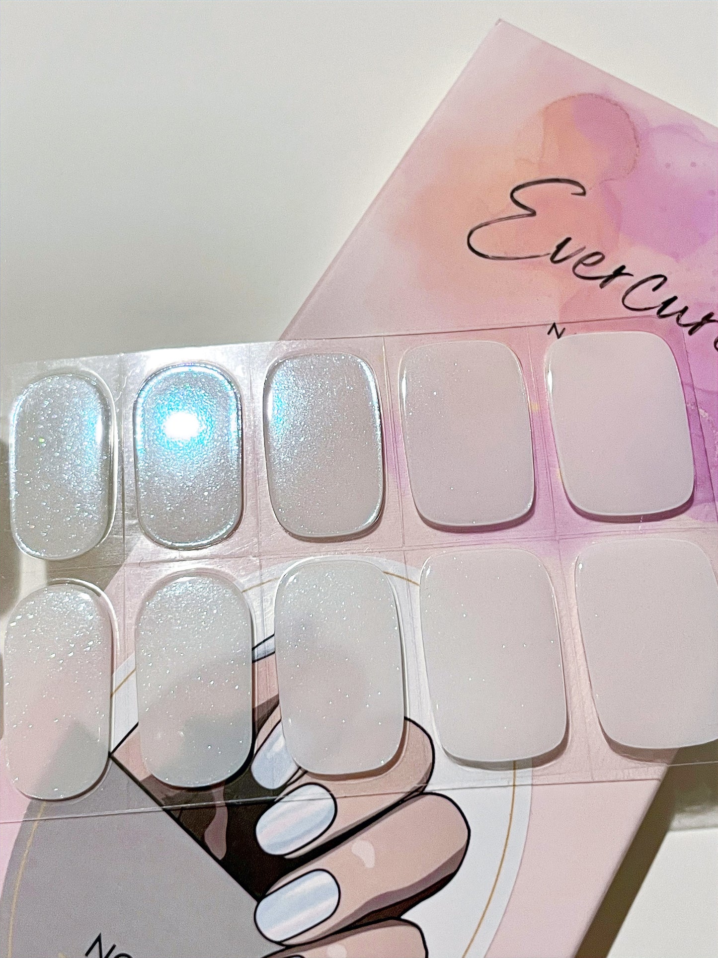 Glazed Donut Semi-cured Gel Nail Wraps Kit image 0