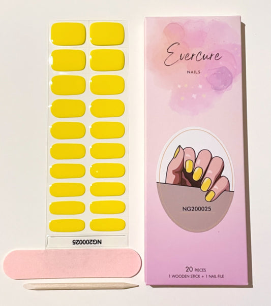 Lemon Tart Semi-Cured Gel Nail Wraps Kit image 0