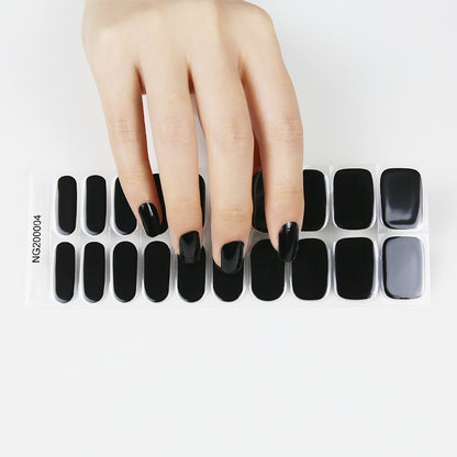 Black Widow Semi-Cured Gel Nail Wraps Kit image 1