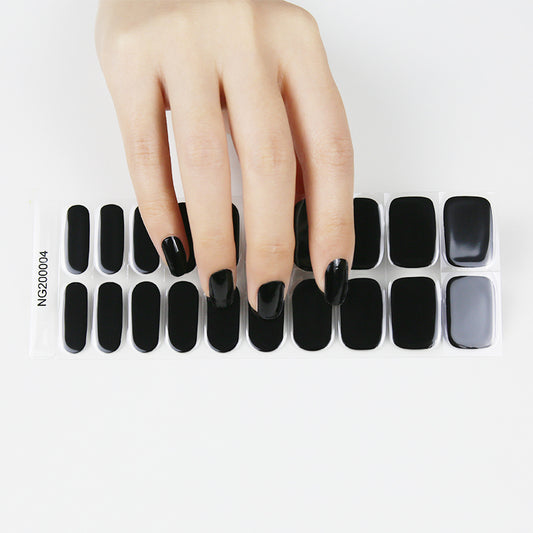 Black Widow Semi-Cured Gel Nail Wraps Kit image 1