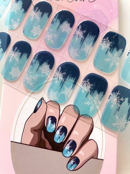 Winter Wonderland Semi Cured Gel Nail Sticker Kit image 0