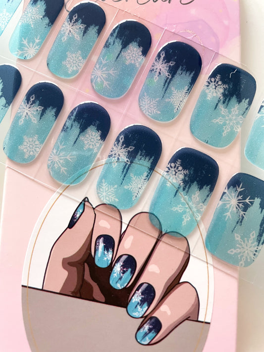 Winter Wonderland Semi Cured Gel Nail Sticker Kit image 0