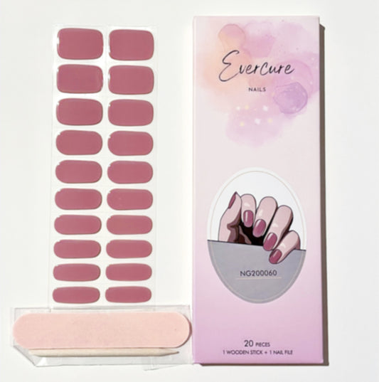 Dusty Rose Semi-Cured Gel Nail Wraps Kit image 0
