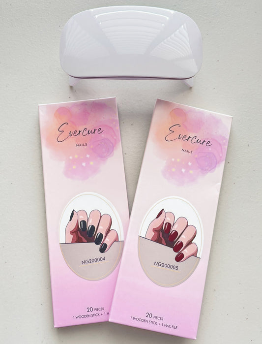 Starter Kit - Semi-cured Gel Nail Wraps with FREE UV/LED Lamp image 0