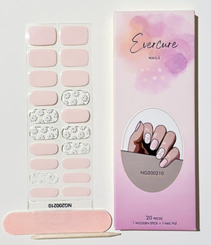 Daisy Blooms Semi-Cured Gel Nail Wraps Kit image 2