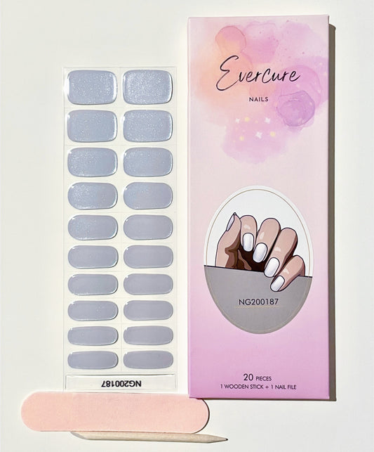 Steel the Thunder Semi-Cured Gel Nail Wraps Kit image 0