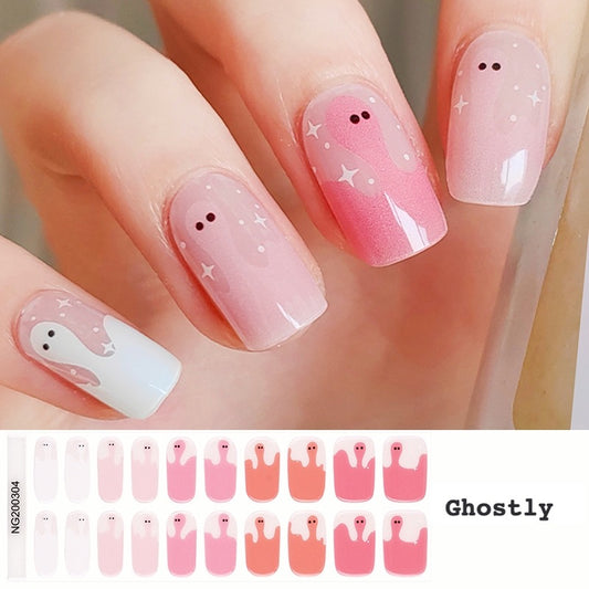 Ghostly Semi Cured Gel Nail Sticker Kit image 0